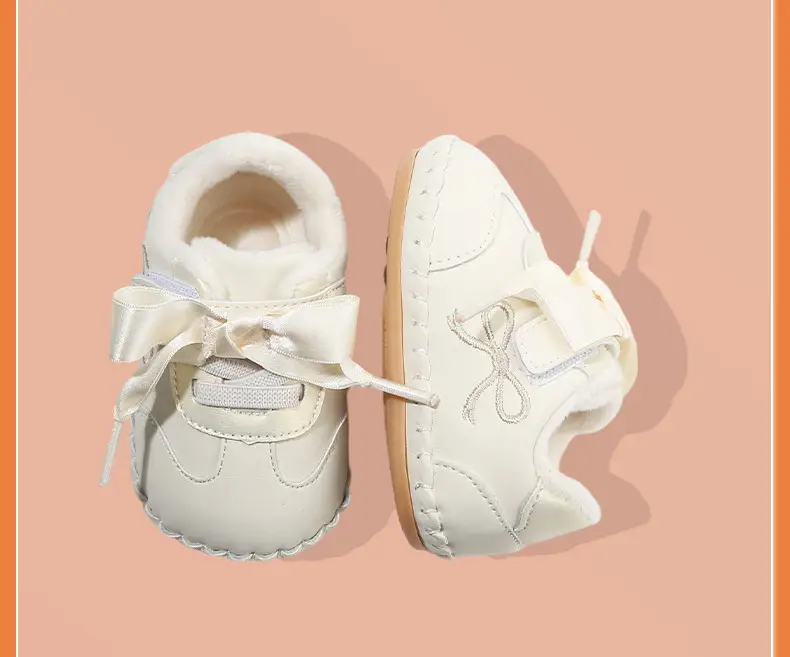 Baby Shoes for Girls Fleece Lined Soft Sole 6-12M — feature 25
