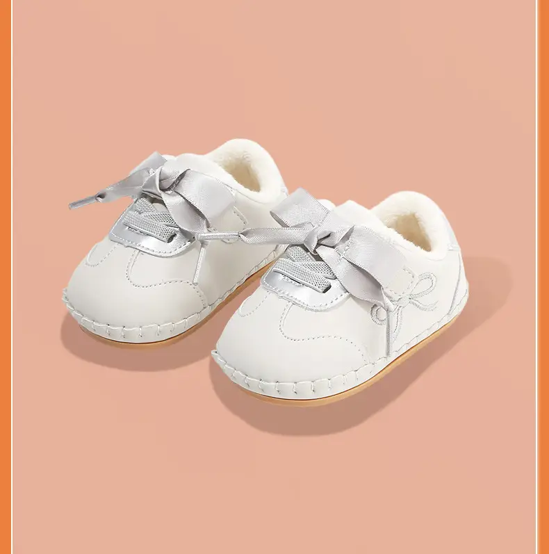 Baby Shoes for Girls Fleece Lined Soft Sole 6-12M — feature 27