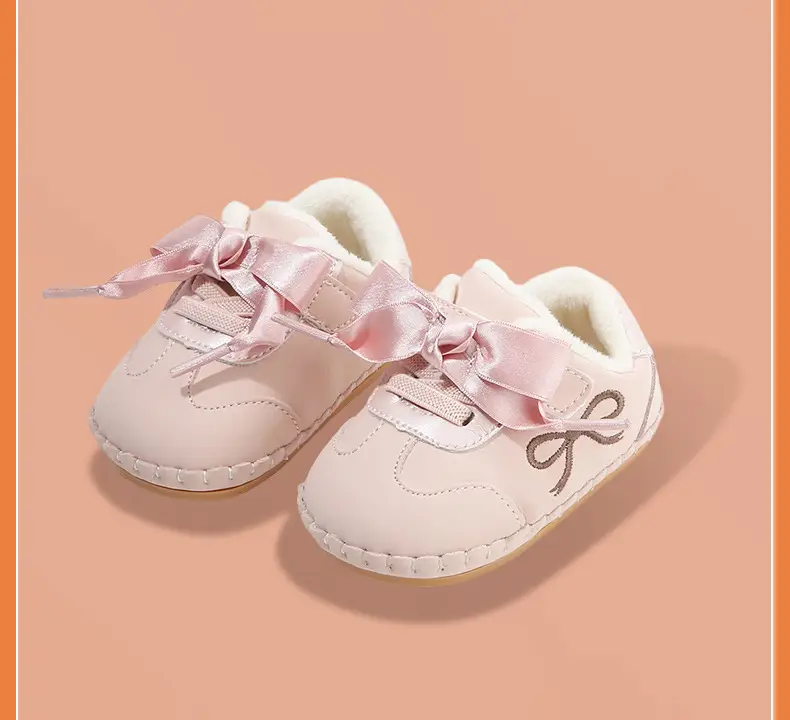 Baby Shoes for Girls Fleece Lined Soft Sole 6-12M — feature 30