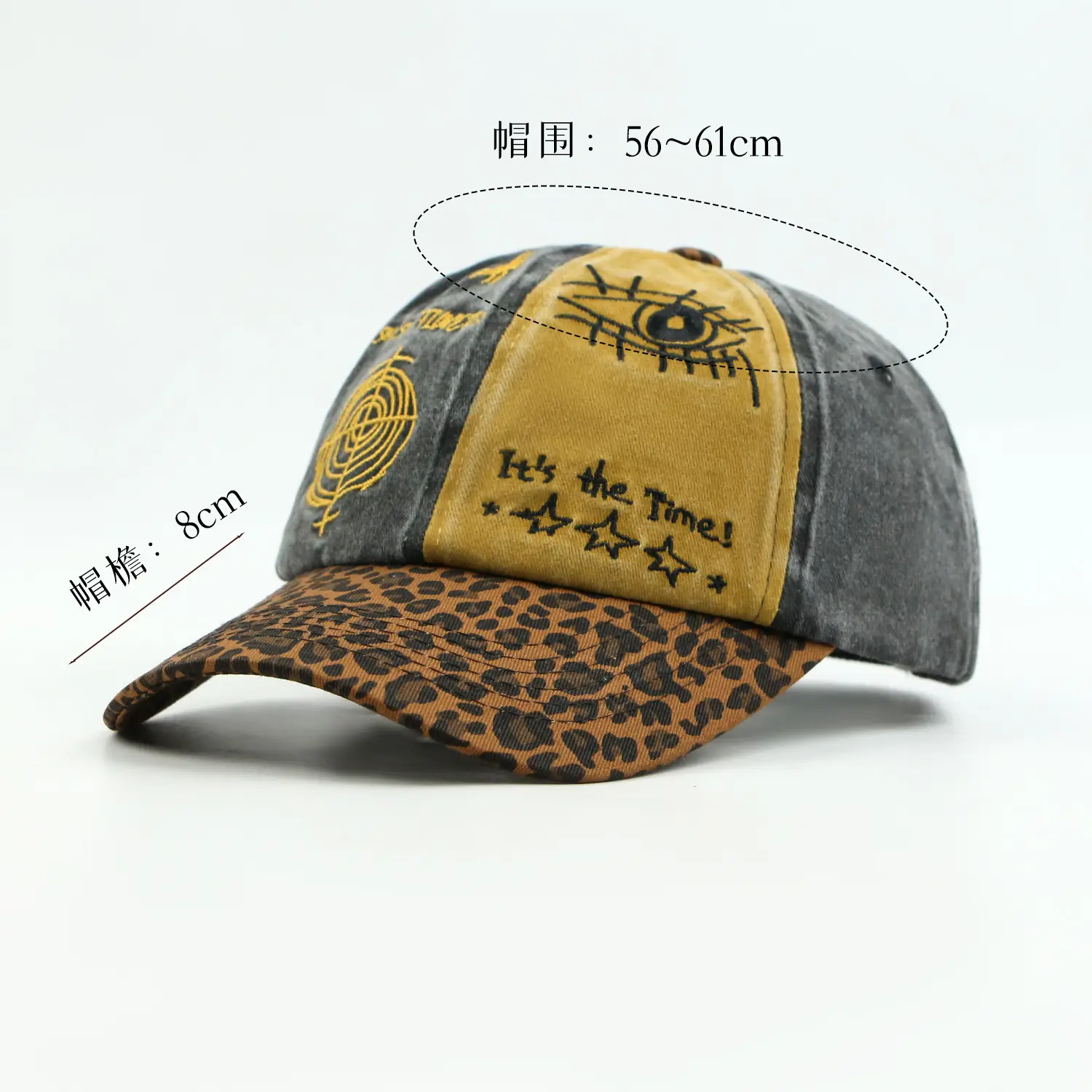 American Style Leopard Print Baseball Cap for Women - Image 4