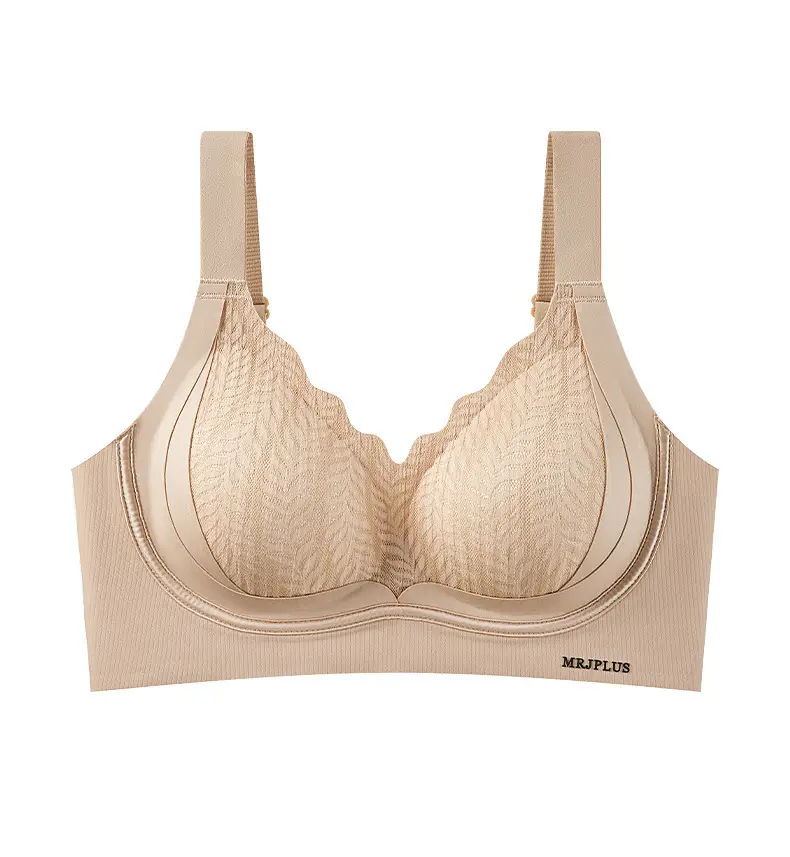 Liquid Foundation Lifting and Gathering Seamless Bra, Thin, Skin-Friendly, Soft and Comfortable, Floral Design, Wire-Free, Anti-Sagging Underwear — feature 19