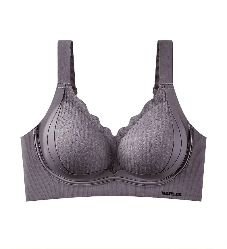 Liquid Foundation Lifting and Gathering Seamless Bra, Thin, Skin-Friendly, Soft and Comfortable, Floral Design, Wire-Free, Anti-Sagging Underwear — feature 21