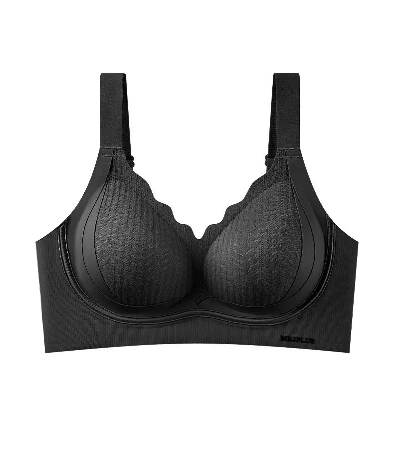 Liquid Foundation Lifting and Gathering Seamless Bra, Thin, Skin-Friendly, Soft and Comfortable, Floral Design, Wire-Free, Anti-Sagging Underwear — feature 27