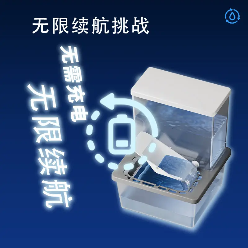 Pet Water Fountain, Cat Circulating Flowing Water Bowl, Dog Unplugged Tilting Automatic Water Dispenser for Kittens