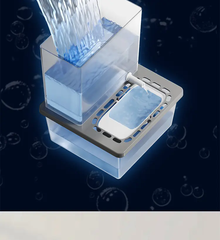 Pet Water Fountain, Cat Circulating Flowing Water Bowl, Dog Unplugged Tilting Automatic Water Dispenser for Kittens — feature 12