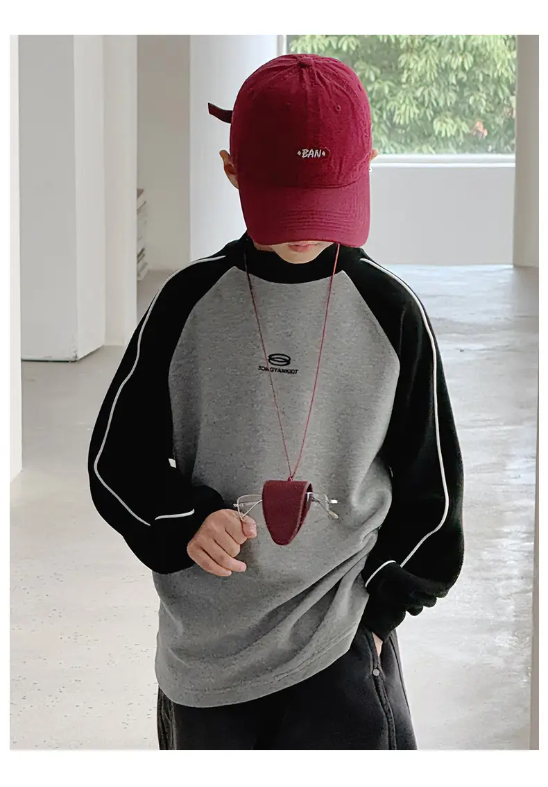 Children's Long Sleeve T-Shirt Grey Black 2025 — feature 20