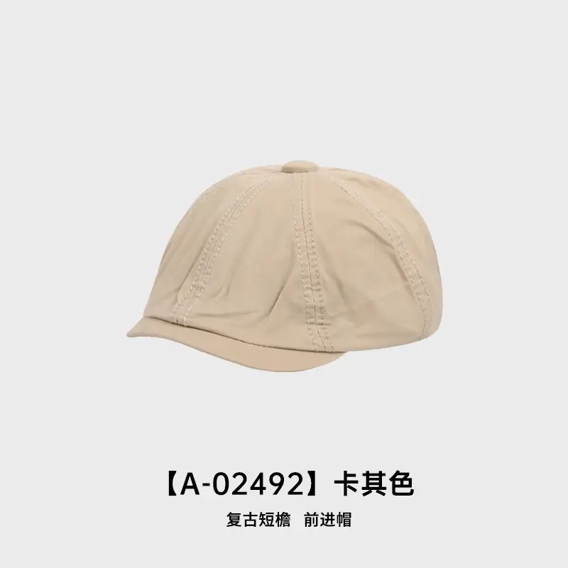 Black Retro Duckbill Cap for Women Spring Autumn - Image 2