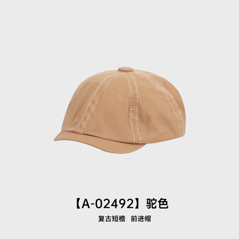 Black Retro Duckbill Cap for Women Spring Autumn - Image 6
