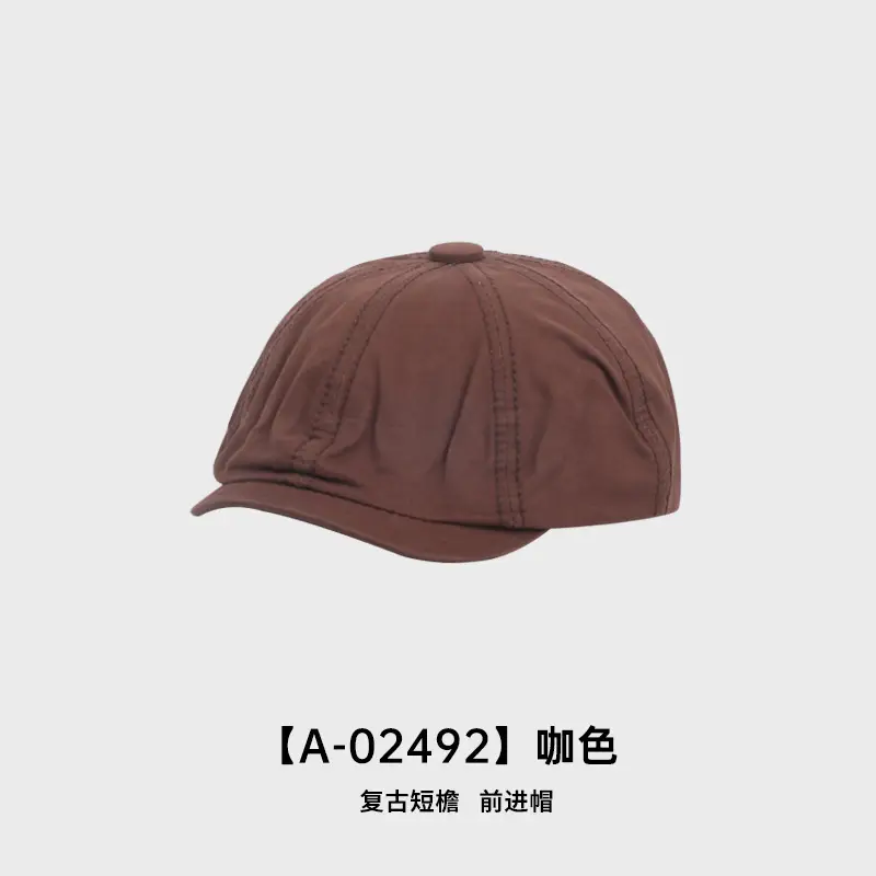 Black Retro Duckbill Cap for Women Spring Autumn - Image 7