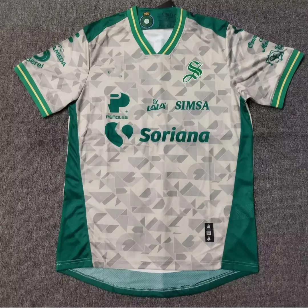 New 25~26 Mexican League Style Blue Cross Pachuca Atlas Football Jersey Fan Style