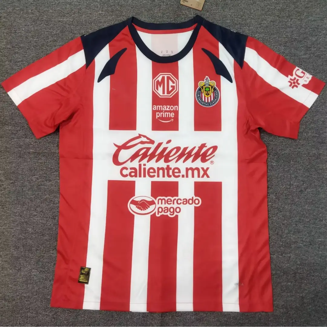 New 25~26 Mexican League Style Blue Cross Pachuca Atlas Football Jersey Fan Style