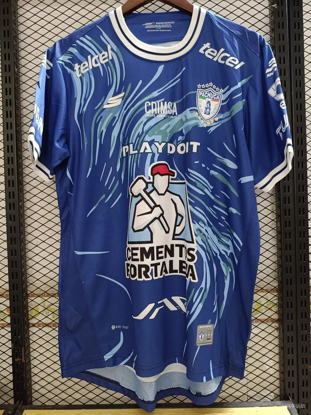 New 25~26 Mexican League Style Blue Cross Pachuca Atlas Football Jersey Fan Style
