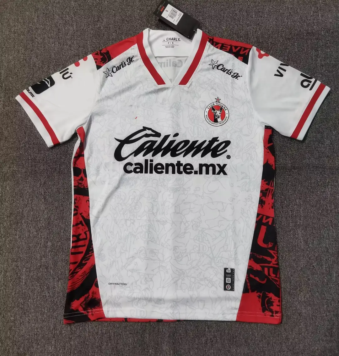 New 25~26 Mexican League Style Blue Cross Pachuca Atlas Football Jersey Fan Style