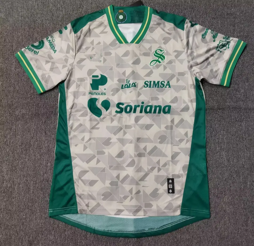 New 25~26 Mexican League Style Blue Cross Pachuca Atlas Football Jersey Fan Style