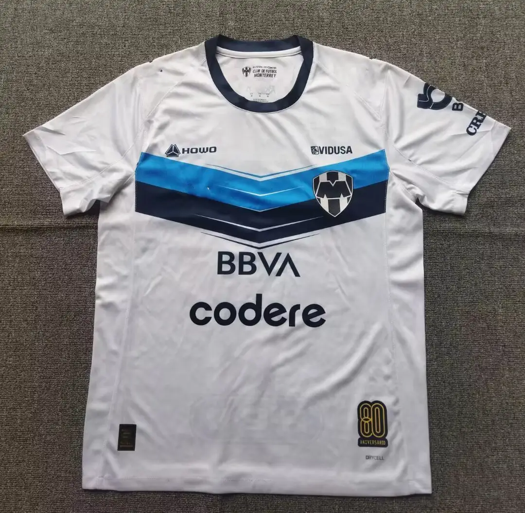 New 25~26 Mexican League Style Blue Cross Pachuca Atlas Football Jersey Fan Style