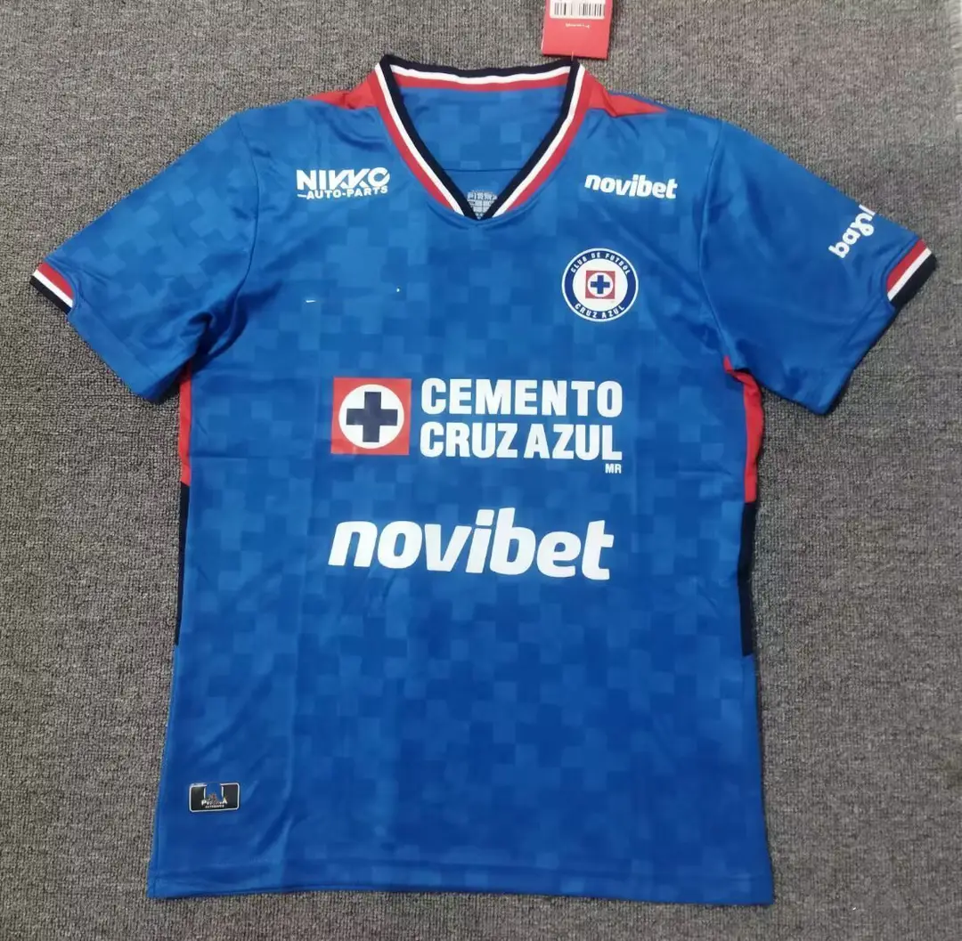 New 25~26 Mexican League Style Blue Cross Pachuca Atlas Football Jersey Fan Style
