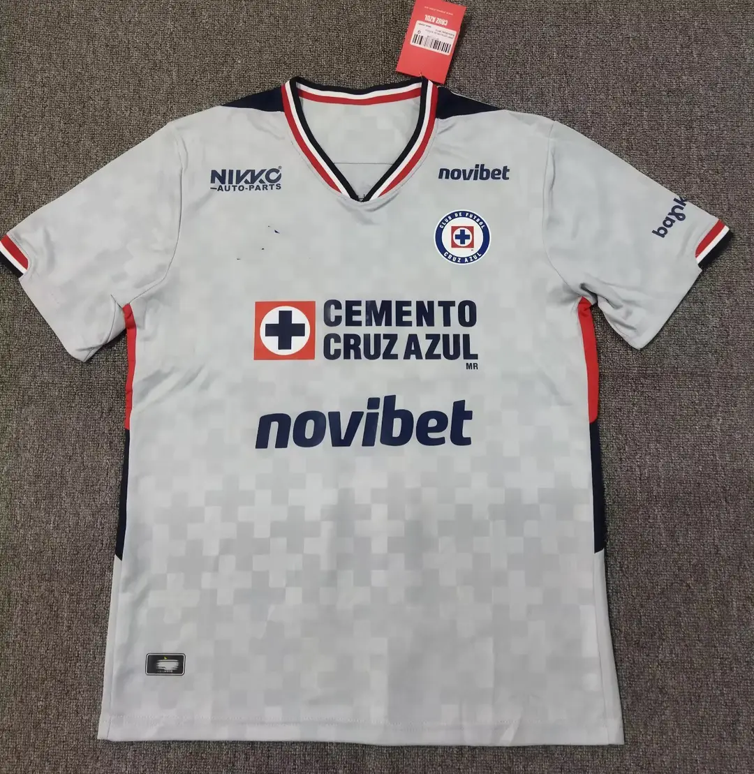 New 25~26 Mexican League Style Blue Cross Pachuca Atlas Football Jersey Fan Style