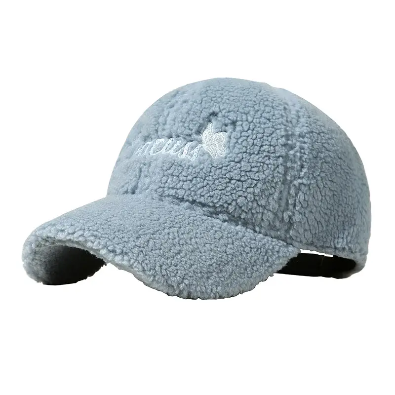 Women Faux Wool Winter Cap White Slim Fit - Image 2