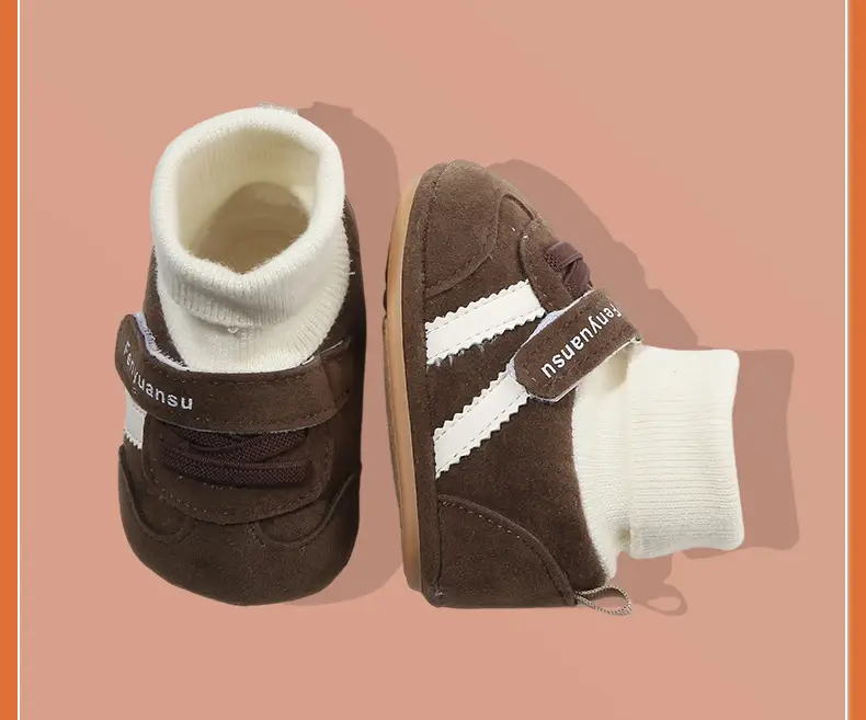 Winter Baby Cotton Shoes, Newborn Baby Shoes and Socks, Infant Autumn and Winter Newborn Shoes, Warm Fleece-Lined Soft-Soled Shoes — feature 25