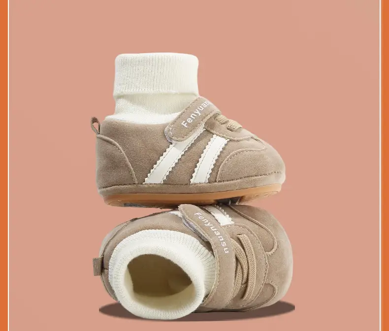 Winter Baby Cotton Shoes, Newborn Baby Shoes and Socks, Infant Autumn and Winter Newborn Shoes, Warm Fleece-Lined Soft-Soled Shoes — feature 26