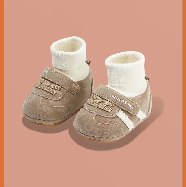 Winter Baby Cotton Shoes, Newborn Baby Shoes and Socks, Infant Autumn and Winter Newborn Shoes, Warm Fleece-Lined Soft-Soled Shoes — feature 27