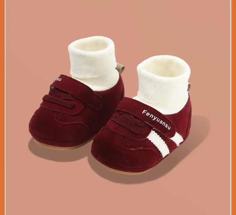 Winter Baby Cotton Shoes, Newborn Baby Shoes and Socks, Infant Autumn and Winter Newborn Shoes, Warm Fleece-Lined Soft-Soled Shoes — feature 30