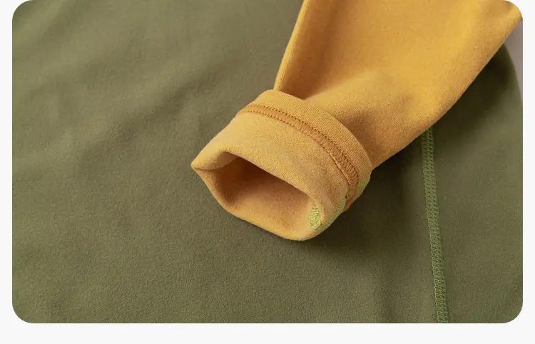 Dudujia Kids Long Sleeve T-Shirt Olive Yellow — feature 11