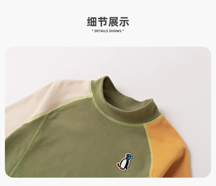 Dudujia Kids Long Sleeve T-Shirt Olive Yellow — feature 8