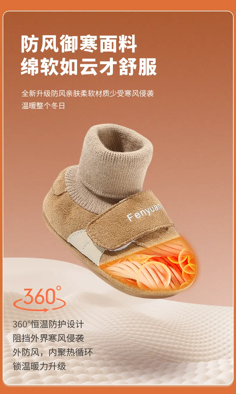 Newborn Fleece Lined Shoes White 0-18 Months — feature 16