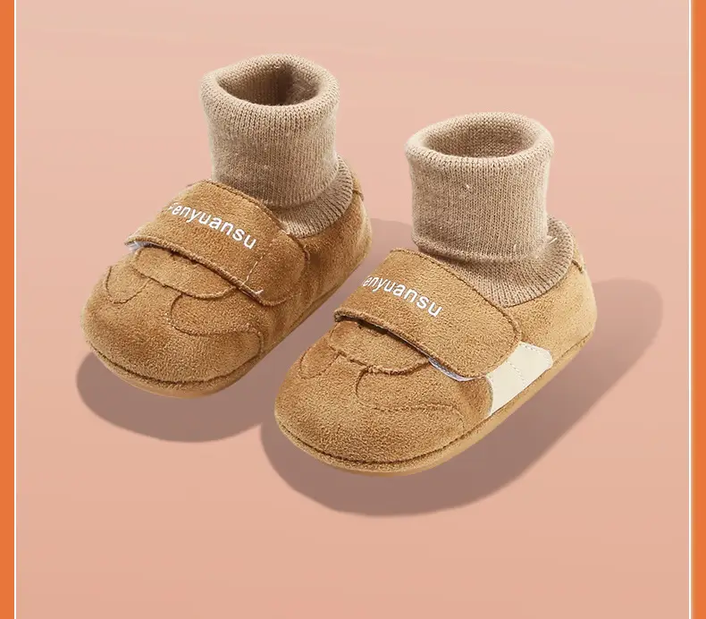 Newborn Fleece Lined Shoes White 0-18 Months — feature 24