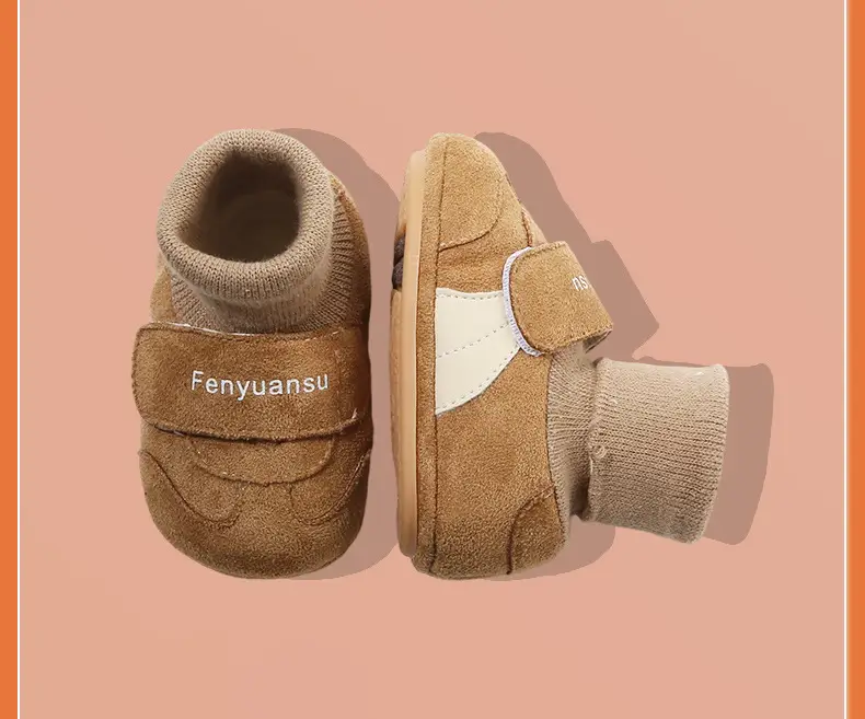 Newborn Fleece Lined Shoes White 0-18 Months — feature 25