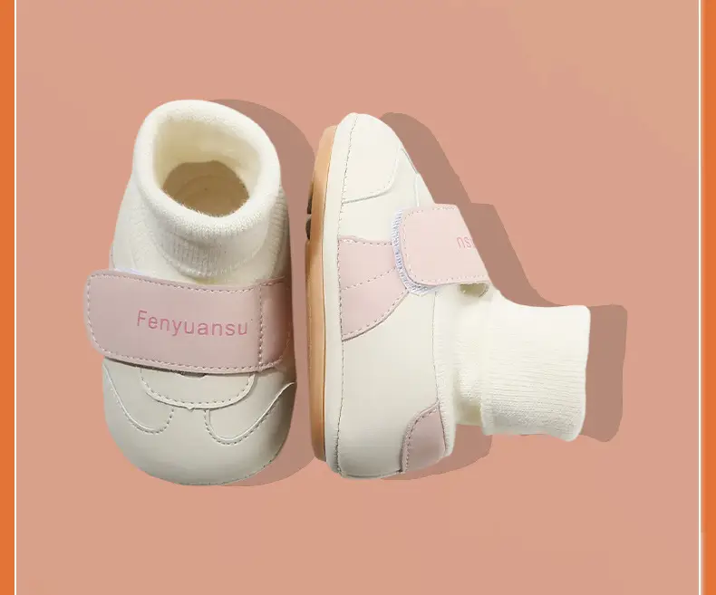 Newborn Fleece Lined Shoes White 0-18 Months — feature 37