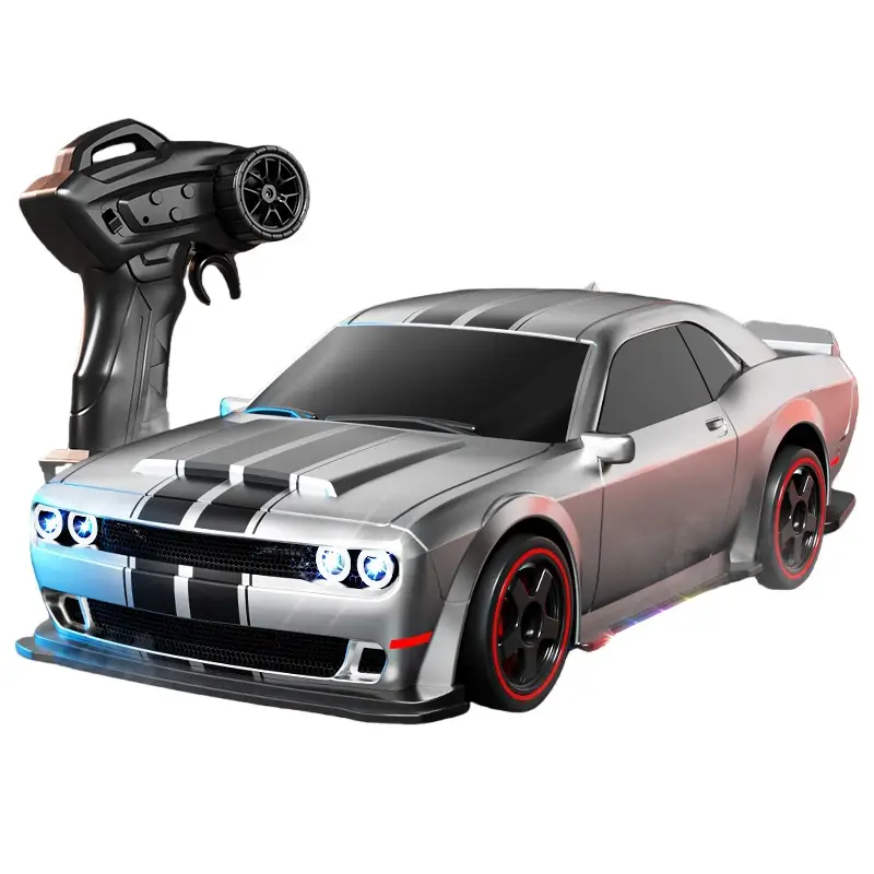 English Version Rc Remote Control Driveway Hellcat Four-Wheel Drive Drift High-Speed Light Boys and Kidsren Toys Wholesale Cross-Border