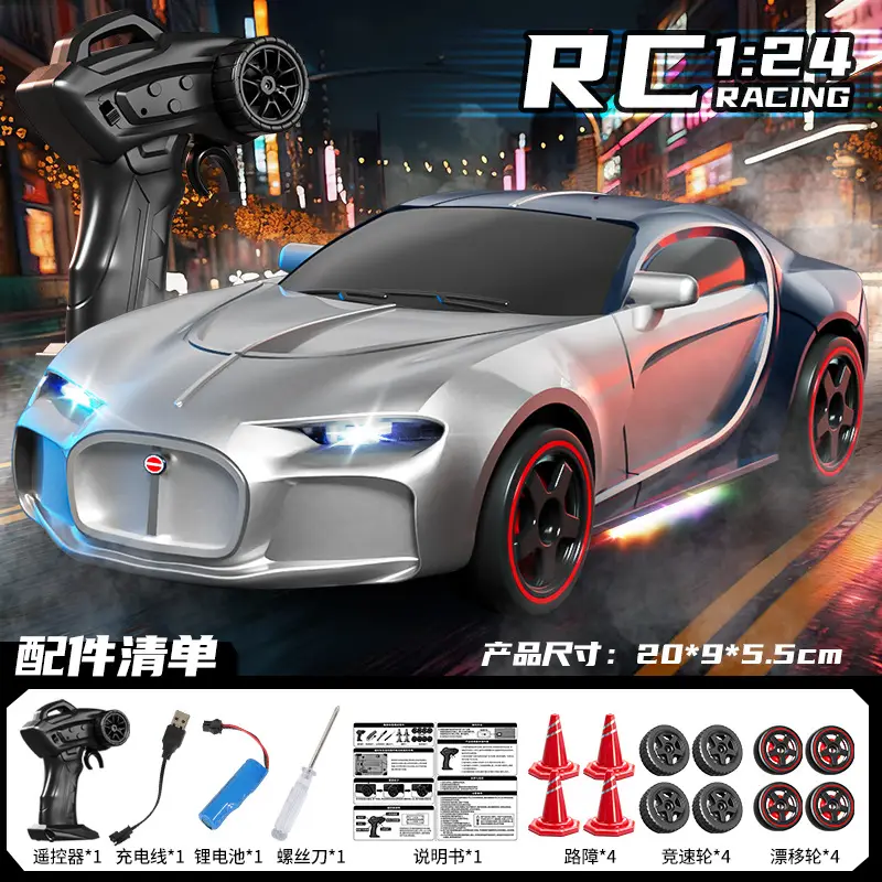 English Version Rc Remote Control Driveway Hellcat Four-Wheel Drive Drift High-Speed Light Boys and Kidsren Toys Wholesale Cross-Border