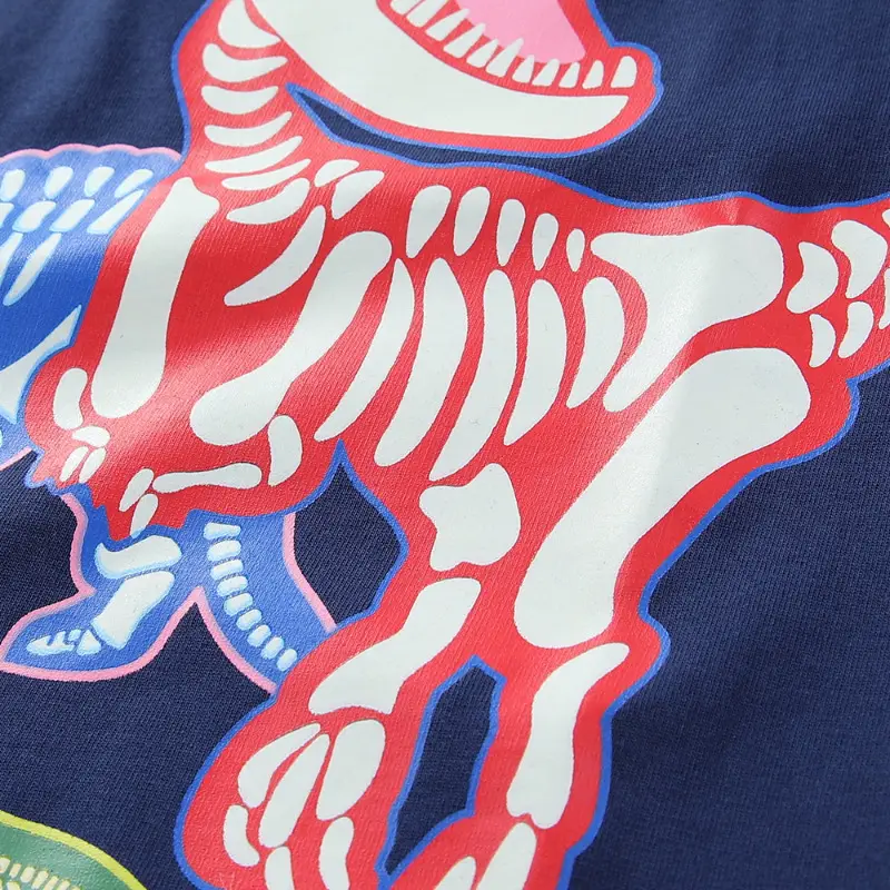 Kids Dinosaur Graphic T-Shirt Navy Blue 2026 - Image 4