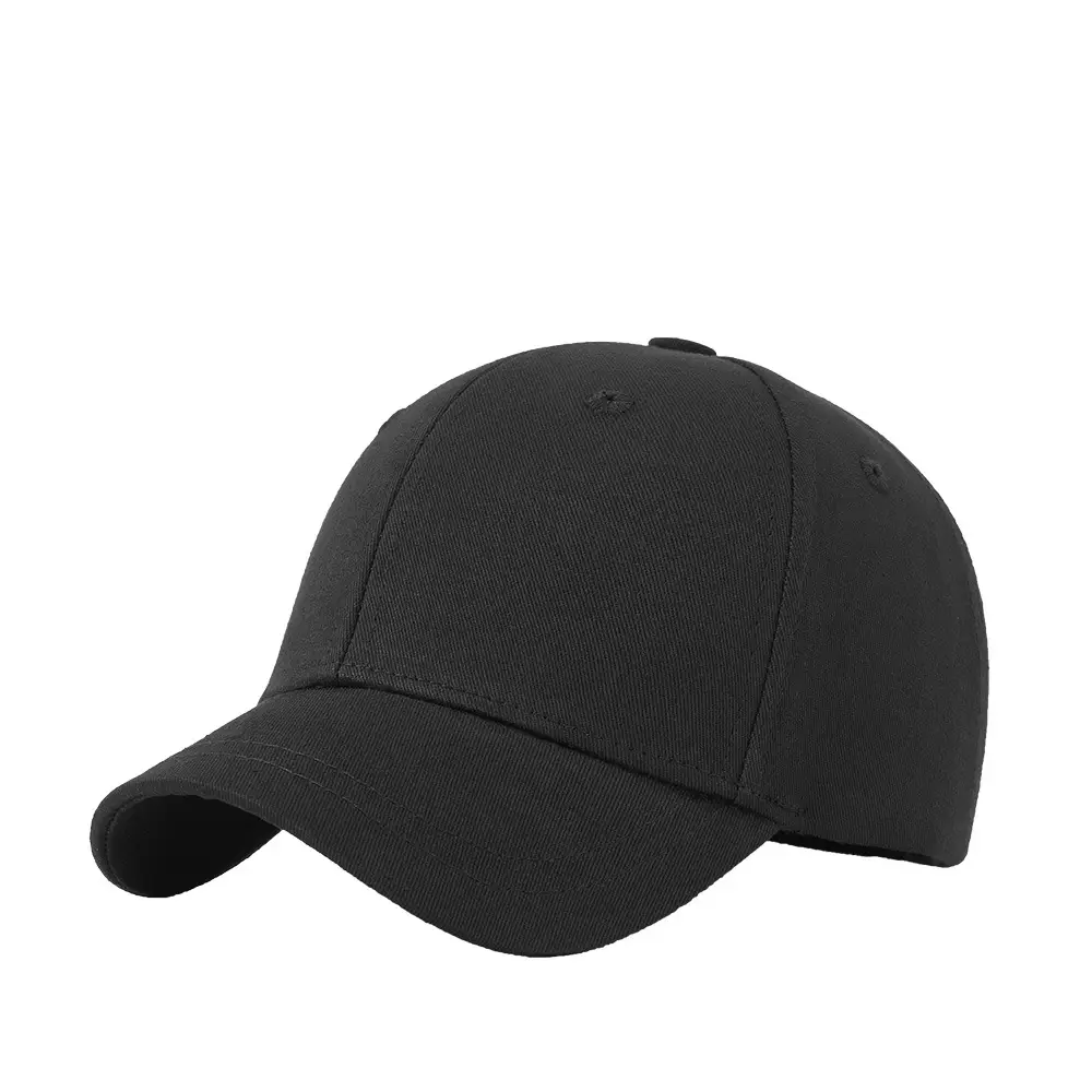 Men Pure Cotton Duckbill Cap Blue White Black
