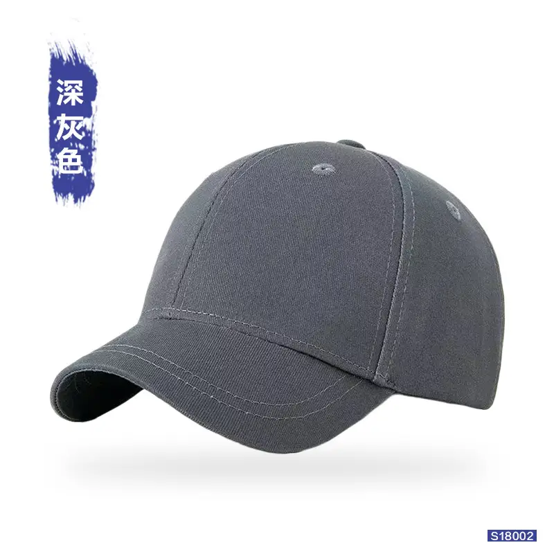 Men Pure Cotton Duckbill Cap Blue White Black