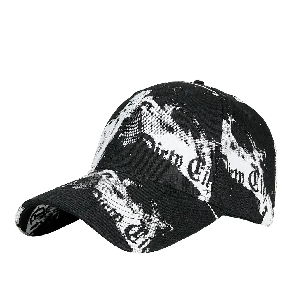 Men Printed Baseball Cap with Adjustable Metal Buckle - Image 11
