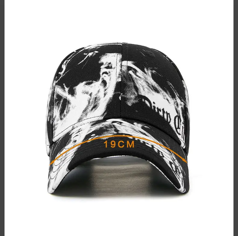 Men Printed Baseball Cap with Adjustable Metal Buckle — feature 18