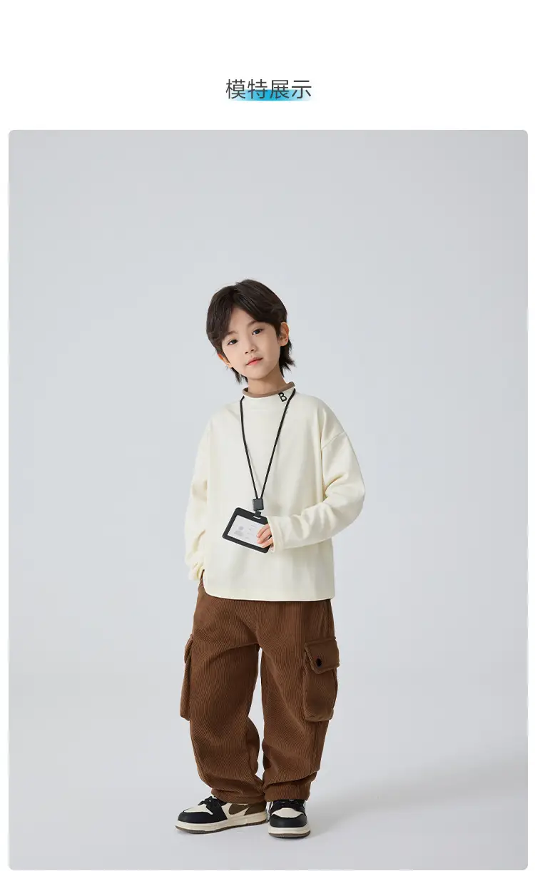 Haima Boys Winter T-Shirt Brown Cotton 2025 — feature 8