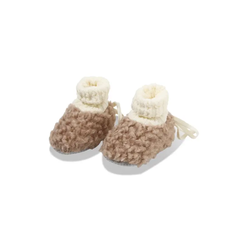 Winter Newborn Baby Shoes and Socks, Infant and Toddler Hug Shoes, Baby Girl's Velvet Thickeneded Shoes, Warm Cotton Shoes, Winter Style for Men - Image 8