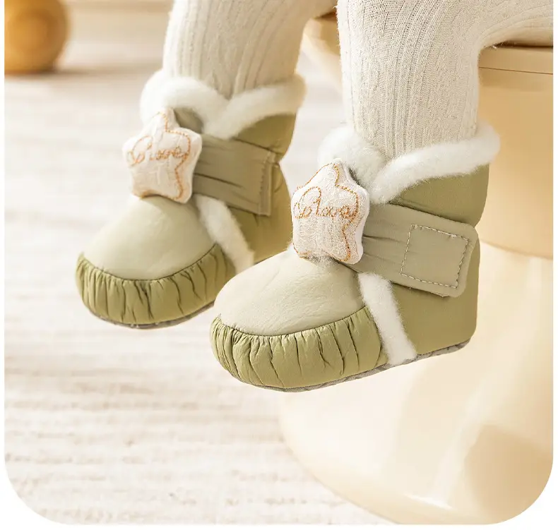 Jingqi Baby Winter Velvet Warm Shoes Female Toddler Non-Slip — feature 19