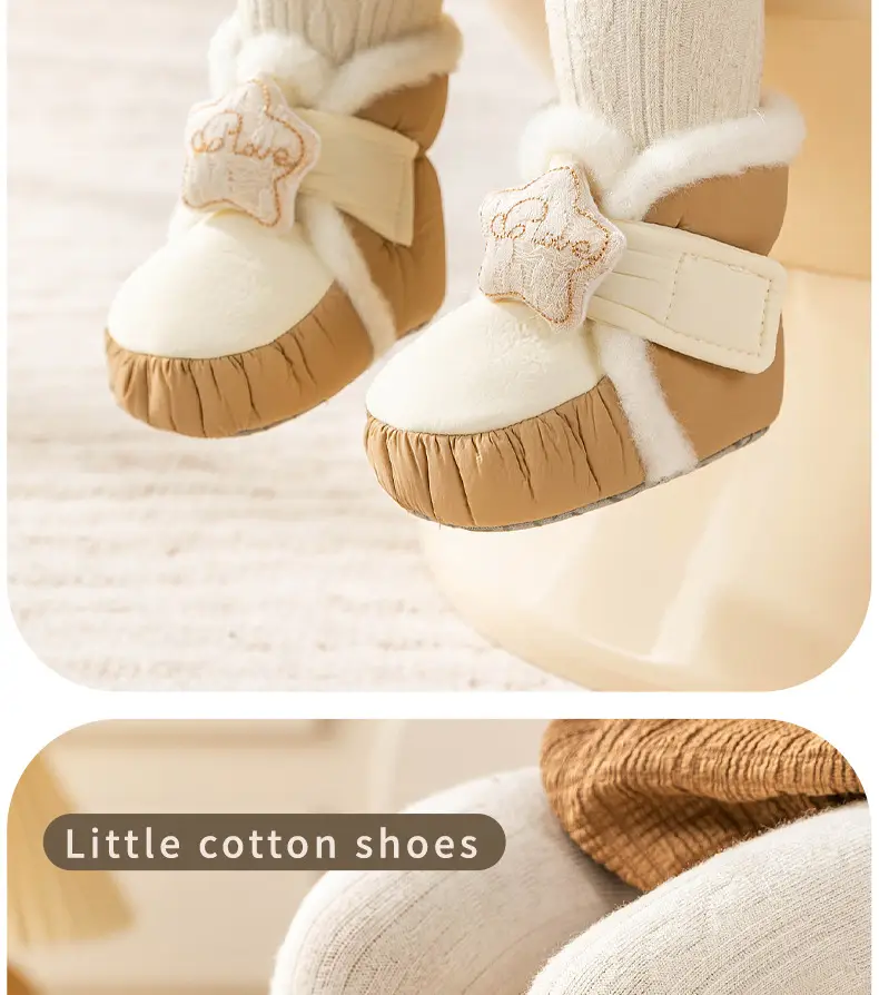 Jingqi Baby Winter Velvet Warm Shoes Female Toddler Non-Slip — feature 22