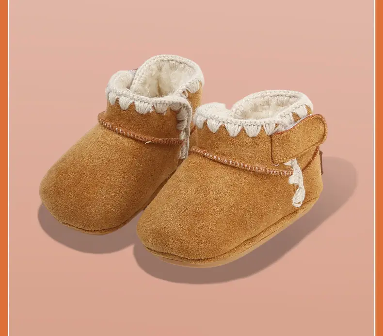 Baby Cotton Snow Boots 6-12M Soft Fleece Lined — feature 24