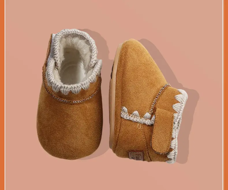 Baby Cotton Snow Boots 6-12M Soft Fleece Lined — feature 25