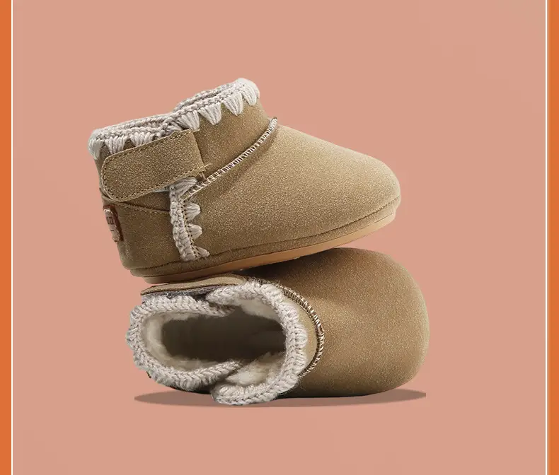 Baby Cotton Snow Boots 6-12M Soft Fleece Lined — feature 26