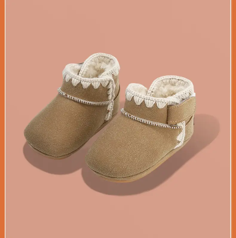 Baby Cotton Snow Boots 6-12M Soft Fleece Lined — feature 27