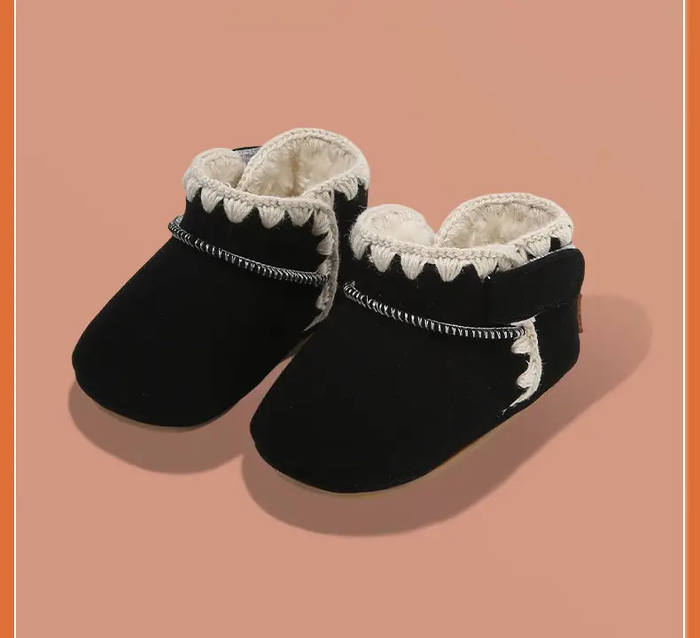 Baby Cotton Snow Boots 6-12M Soft Fleece Lined — feature 30