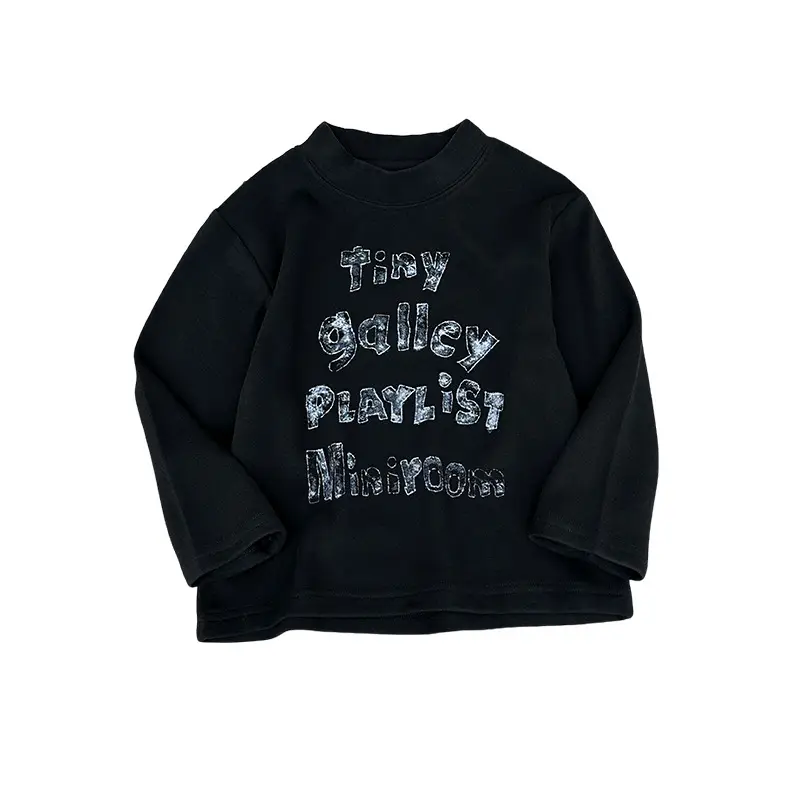 Kids Grey Printed Sweatshirt 2025 Winter Warm - Image 7