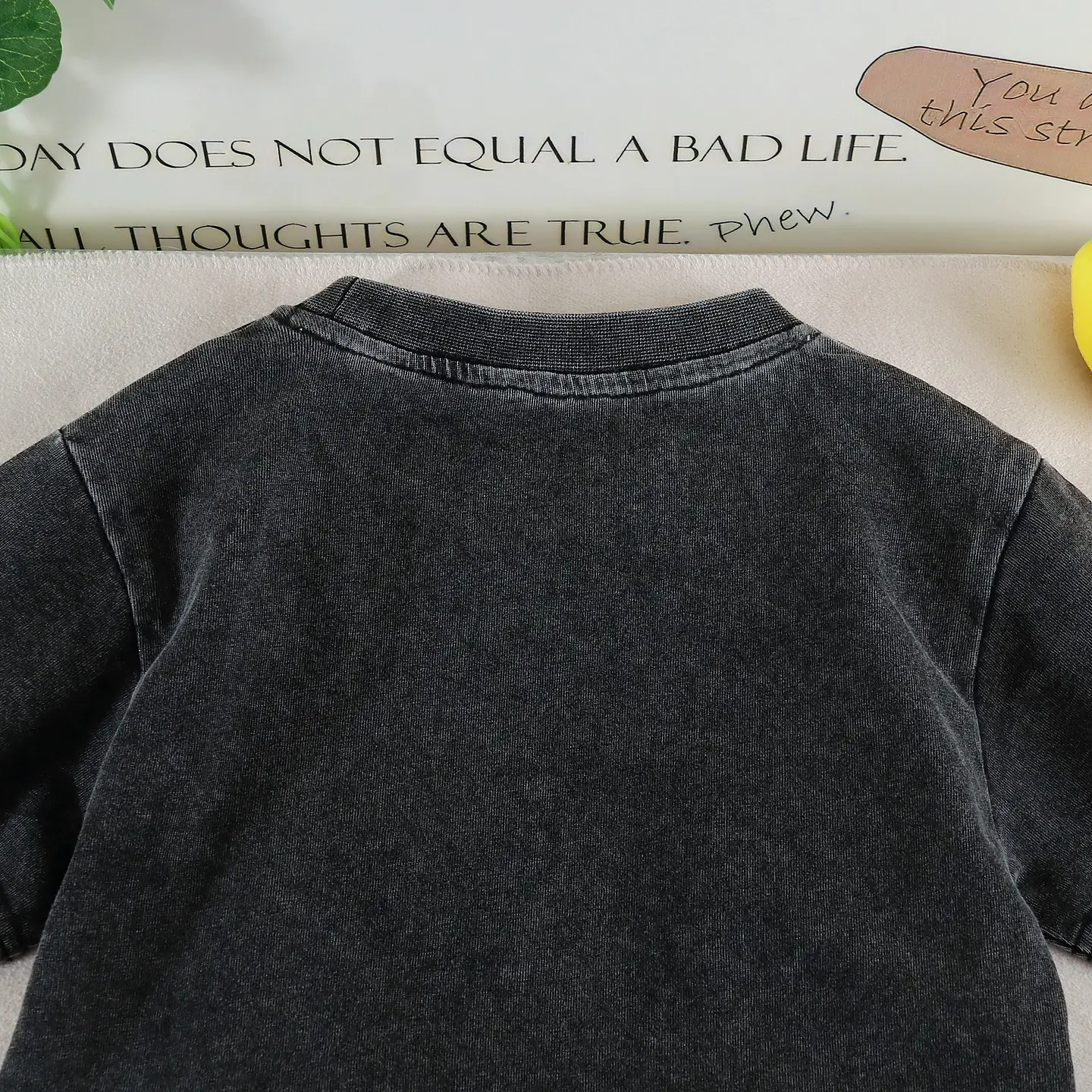 Kids Embroidered T-Shirt Shorts Set Dark Blue Casual Korean Style — feature 8